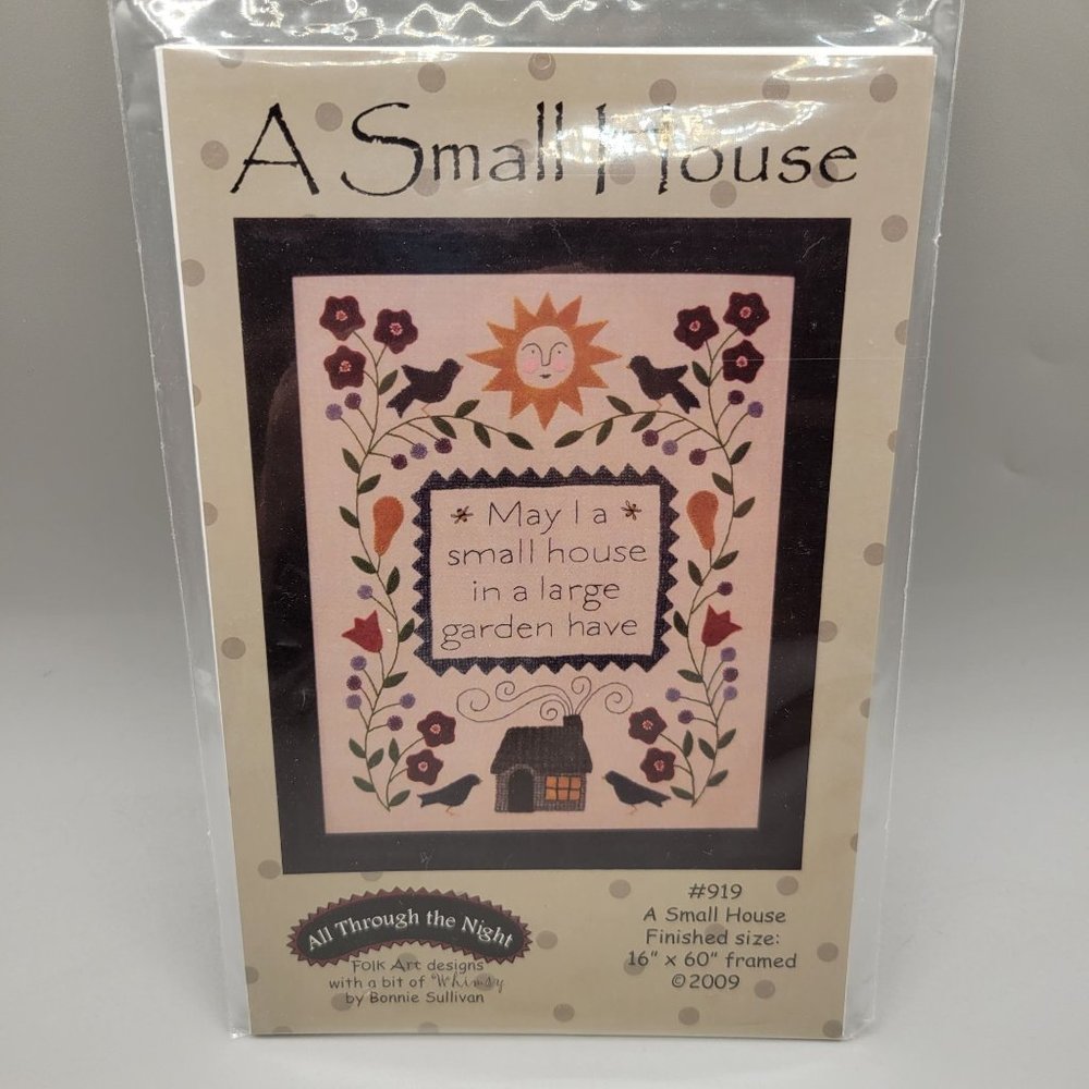 All Through The Night A Small House Folk Art Designs with Whimsy 16 x 60